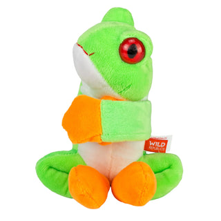   Wild Republic -  Huggers Red-eyed Tree Frog Stuffed Animal - 8"  Stuffed Animals