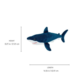 Wild Republic Cuddlekins Mini Mako Shark Stuffed Animal - 8" Stuffed Animals
