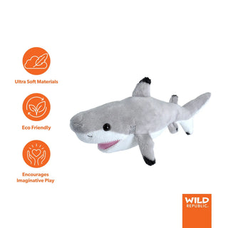 Wild Republic Sea Critters Blacktip Shark Stuffed Animal - 11" Stuffed Animals