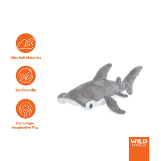 Wild Republic Sea Critters Hammerhead Shark Stuffed Animal - 11" Stuffed Animals