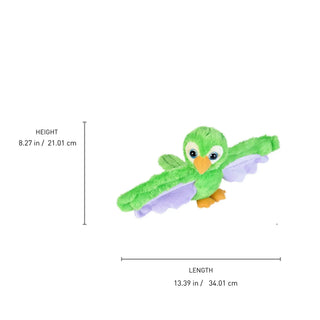 Wild Republic Huggers Green Parrot Stuffed Animal - 8" Stuffed Animals