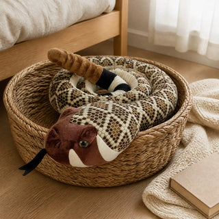 Wild Republic Snakesss Western Diamondback Rattlesnake Stuffed Animal - 110" Stuffed Animals