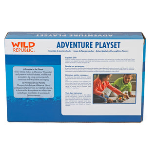   Wild Republic -  Junior Adventure Playset - Shark and Dolphin  Games and Action Toys