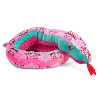 Wild Republic Snakesss Honeycomb Pink Snake Stuffed Animal - 54" Stuffed Animals