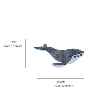 Wild Republic Cuddlekins Mini Humpback Whale Stuffed Animal - 8" Stuffed Animals