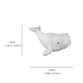 Wild Republic Cuddlekins Beluga Whale Stuffed Animal - 12" Stuffed Animals