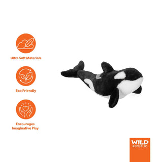 Wild Republic Cuddlekins Orca Stuffed Animal - 12" Stuffed Animals