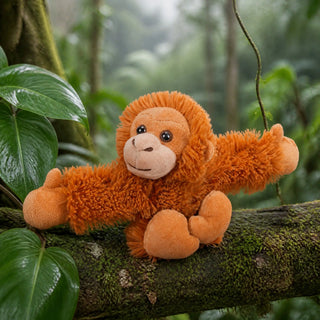 Wild Republic Huggers Orangutan Stuffed Animal - 8" Stuffed Animals