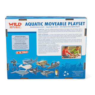 Wild Republic Moveable Aquatic Action Playset - 11" Games and Action Toys