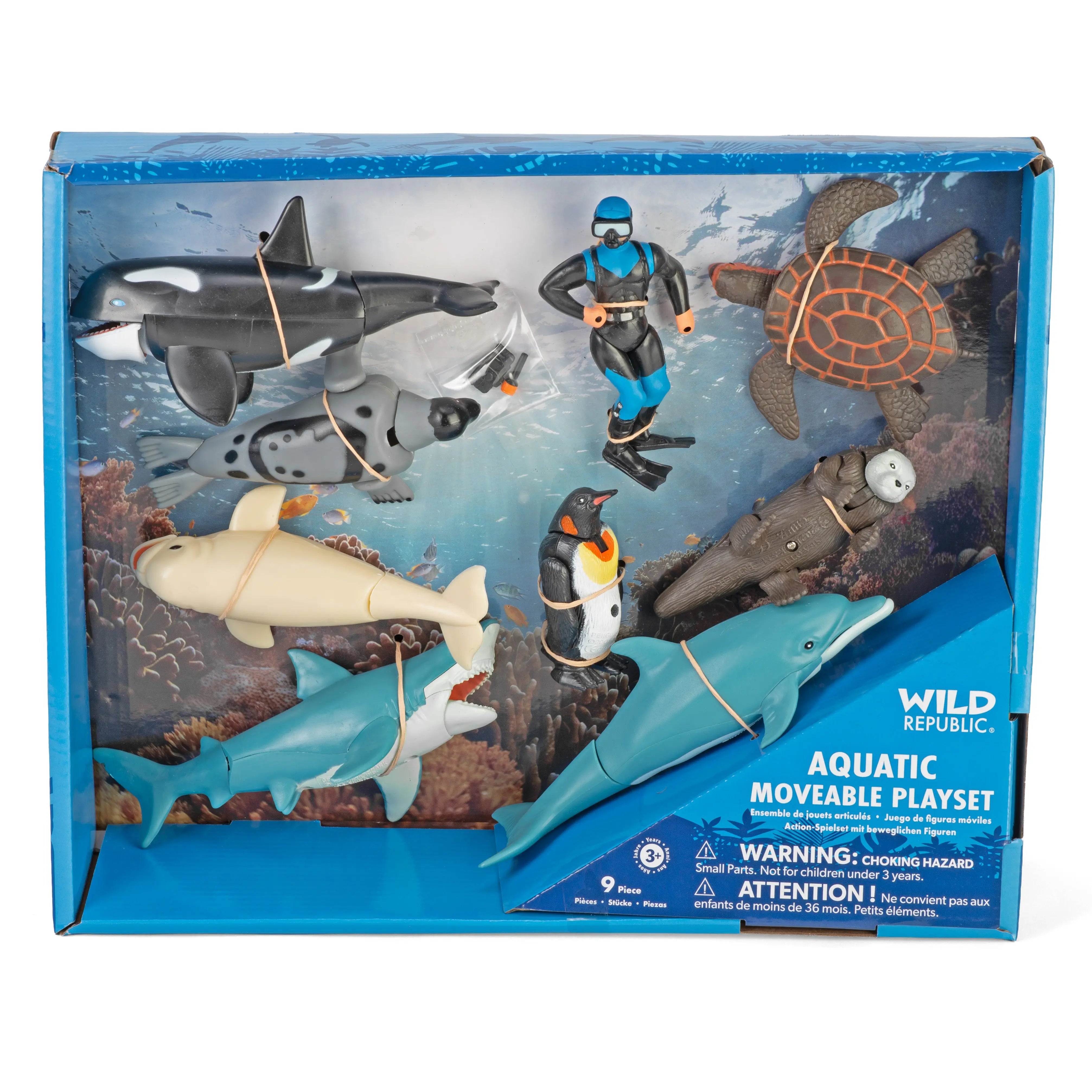 Wild Republic Aquatic Moveable Set - 11