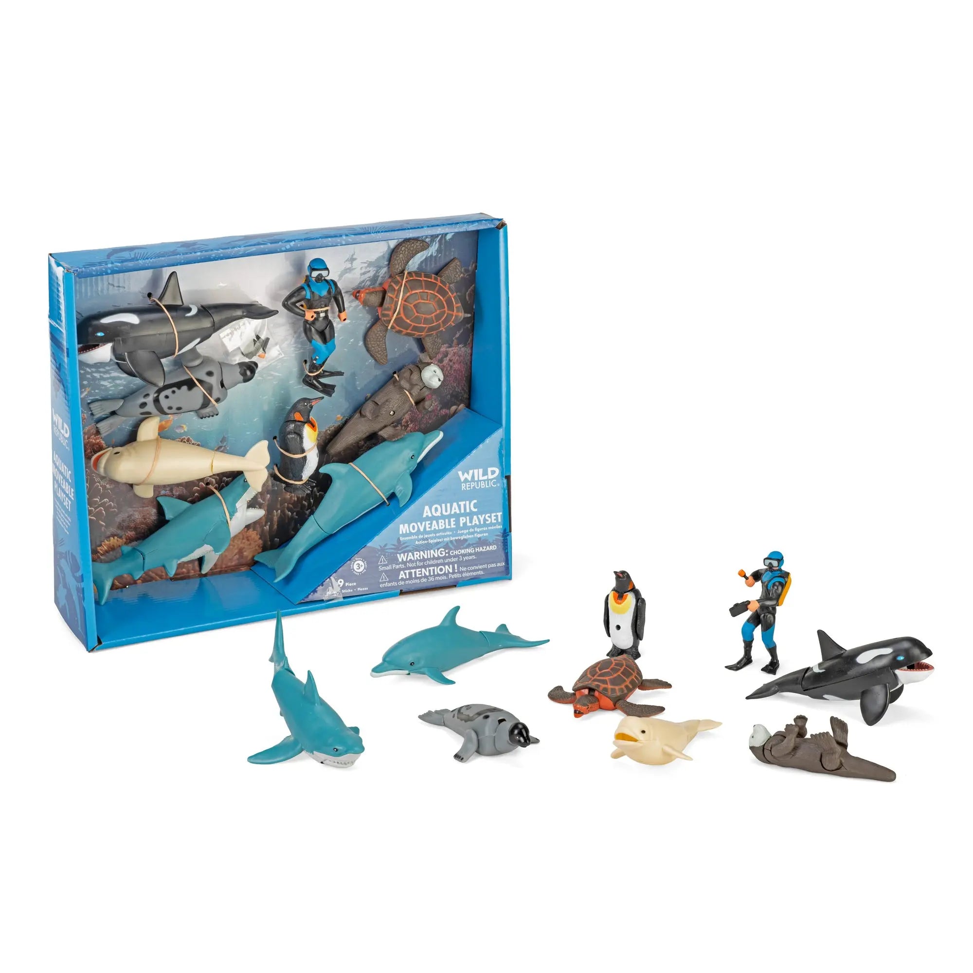 Wild Republic Aquatic Moveable Set - 11
