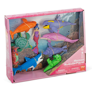 Wild Republic Moveable Mermaid Action Playset - 11" Games and Action Toys
