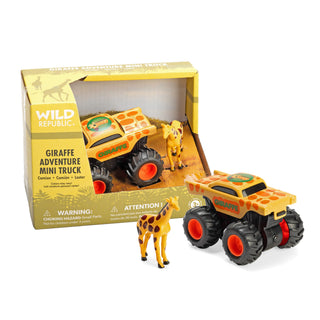   Wild Republic -  Adventure Mini Truck Giraffe - 4"  Games and Action Toys