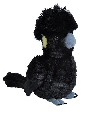 Cuddlekins Yellow Tail Black Cockatoo Stuffed Animal - 12"