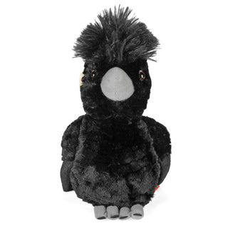 Wild Republic Cuddlekins Yellow Tail Black Cockatoo Stuffed Animal - 12" Stuffed Animals