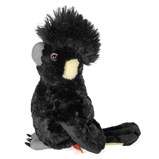 Wild Republic Cuddlekins Yellow Tail Black Cockatoo Stuffed Animal - 12" Stuffed Animals