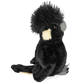 Wild Republic Cuddlekins Yellow Tail Black Cockatoo Stuffed Animal - 12" Stuffed Animals