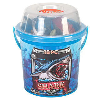   Wild Republic -  Adventure Bucket Set- Shark  Games and Action Toys