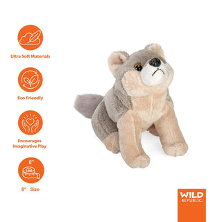 Wild Republic Wild Calls Wolf Stuffed Animal - 8" Stuffed Animals