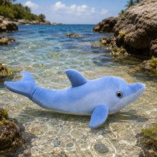 Wild Republic Living Ocean Mini Bottlenose Dolphin Stuffed Animal - 12" Stuffed Animals