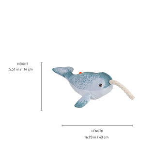 Wild Republic Living Ocean Mini Narwhal Stuffed Animal - 12" Stuffed Animals