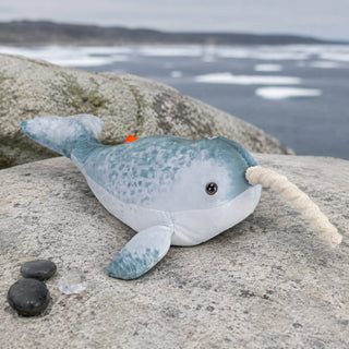 Wild Republic Living Ocean Mini Narwhal Stuffed Animal - 12" Stuffed Animals