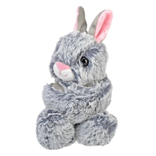   Wild Republic -  Huggers Grey Bunny Stuffed Animal- 8"  Stuffed Animals