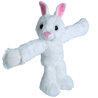 Huggers White Bunny Stuffed Animal - 8"