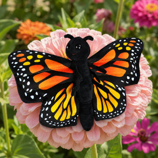 Wild Republic Huggers Monarch Butterfly Stuffed Animal - 8" Stuffed Animals