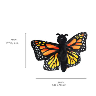 Wild Republic Huggers Monarch Butterfly Stuffed Animal - 8" Stuffed Animals