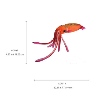 Wild Republic Orange Squid Stuffed Animal - 12" Stuffed Animals