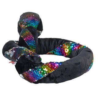   Wild Republic -  Rainbow Twist Sequin Snake Stuffed Animal - 54"  Stuffed Animals