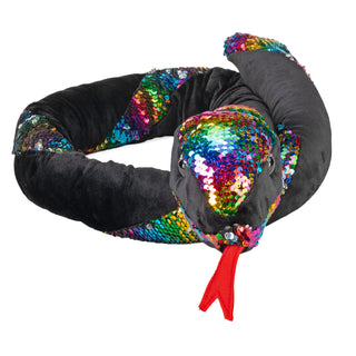  Wild Republic -  Rainbow Twist Sequin Snake Stuffed Animal - 54"  Stuffed Animals