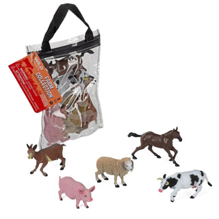   Wild Republic -  Zip Polybag of Farm Figurines  Games and Action Toys