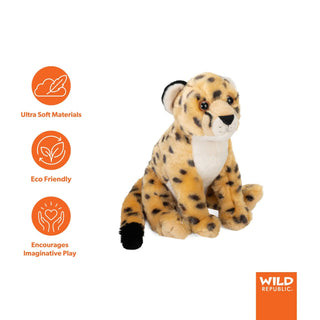 Wild Republic Cuddlekins Cheetah Stuffed Animal - 12" Stuffed Animals