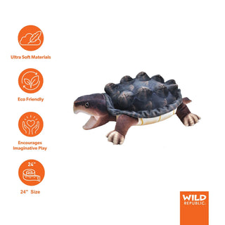 Wild Republic Living Stream Snapping Turtle Stuffed Animal - 24" Stuffed Animals