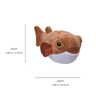 Wild Republic Cuddlekins Mini Pufferfish Stuffed Animal - 8" Stuffed Animals