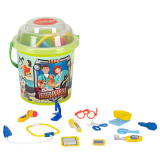 Wild Republic Adventure Bucket Set - Vet Animals Games and Action Toys