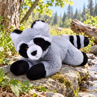 Wild Republic Ecokins Mini Raccoon Stuffed Animal - 8" Stuffed Animals