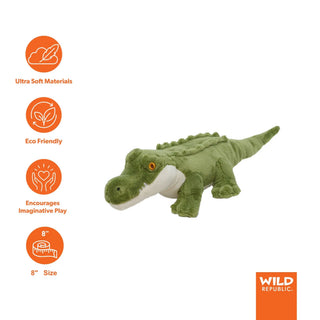 Wild Republic Ecokins Mini Crocodile Stuffed Animal - 8" Stuffed Animals