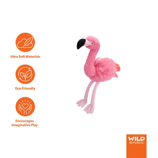 Wild Republic Ecokins Flamingo Stuffed Animal - 12" Stuffed Animals