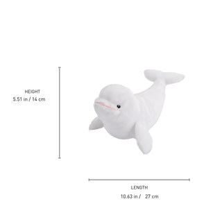 Wild Republic Ecokins Mini Beluga Whale Stuffed Animal - 8" Stuffed Animals