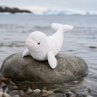 Wild Republic Ecokins Mini Beluga Whale Stuffed Animal - 8" Stuffed Animals