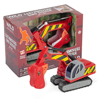   Wild Republic -  Red T-Rex Earth Movers - 10"  Games and Action Toys