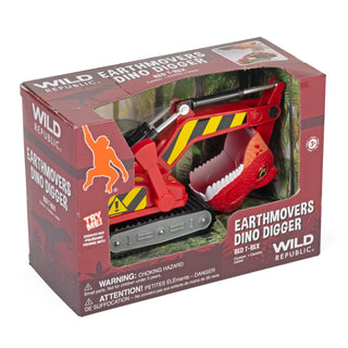   Wild Republic -  Red T-Rex Earth Movers - 10"  Games and Action Toys