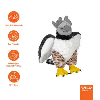 Wild Republic Cuddlekins Harpy Eagle Stuffed Animal - 12" Stuffed Animals