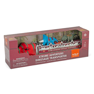 Wild Republic Transporter Dino Truck Set - 12" Games and Action Toys