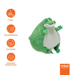 Wild Republic Flipkins Crocodile Stuffed Animal - 5" Stuffed Animals