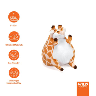 Wild Republic Flipkins Giraffe Stuffed Animal - 5" Stuffed Animals