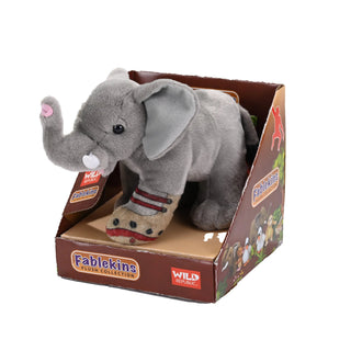 Wild Republic Fablekins Elephant Stuffed Animal - 6" Stuffed Animals